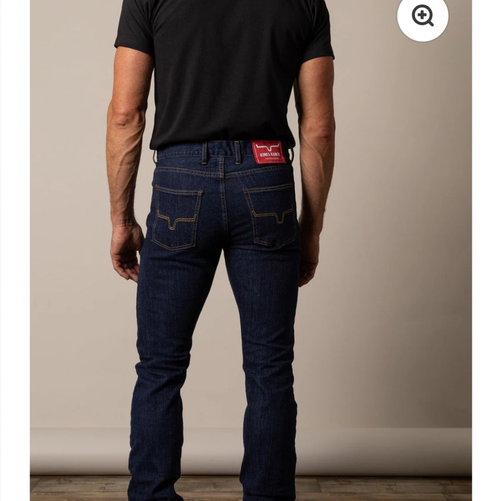 Kimes Ranch Men's Deep Blue Slim Jeans - Picture 11 of 15
